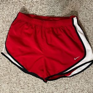 Red Nike Shorts Size L Athletic Running
